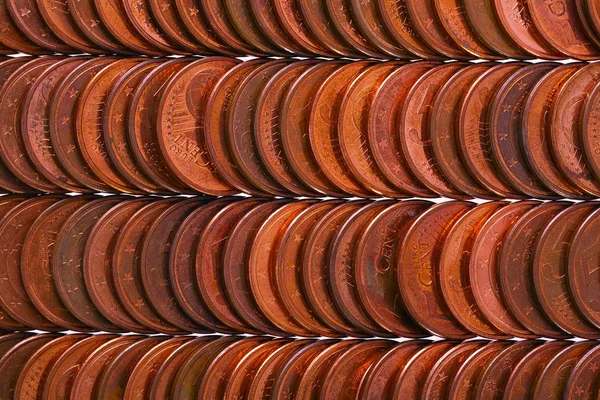 Euromünzen Cent Als Interessanter Hintergrund Studio Sho — Stockfoto