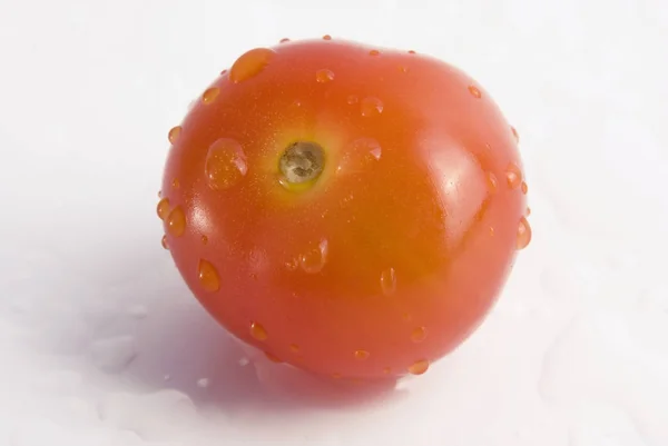 Tomate Cereja Isolado Sobre Fundo Branco — Fotografia de Stock