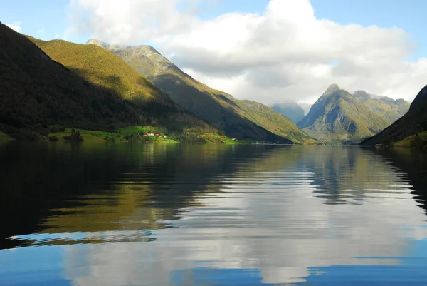 Noruega Sobre Naturaleza Paisaje Fondo —  Fotos de Stock