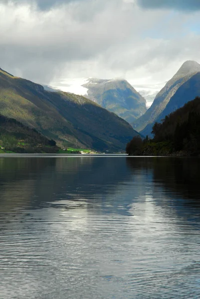 Noruega Sobre Naturaleza Paisaje Fondo — Foto de Stock