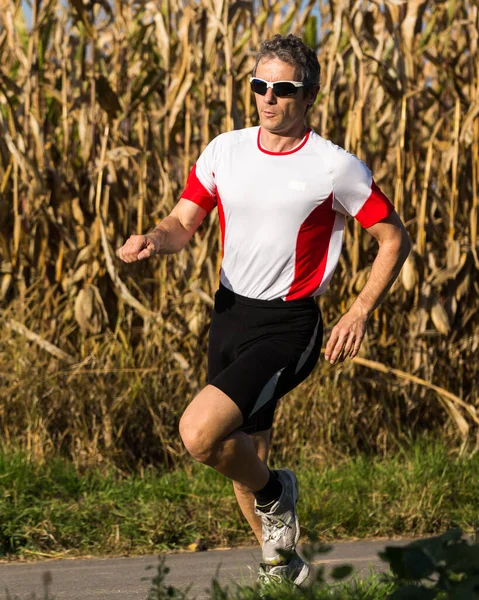 Corredora Ropa Deportiva Maratón — Foto de Stock