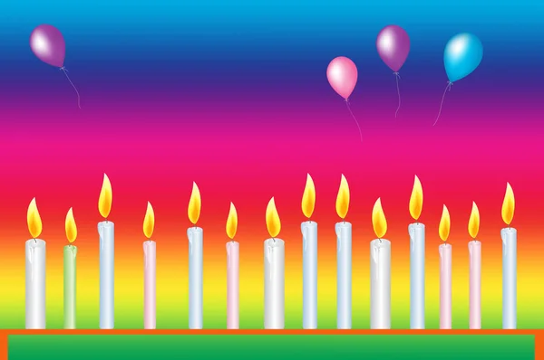 Kolorowe Tło Dla Kartki Urodzinowej — Zdjęcie stockowe