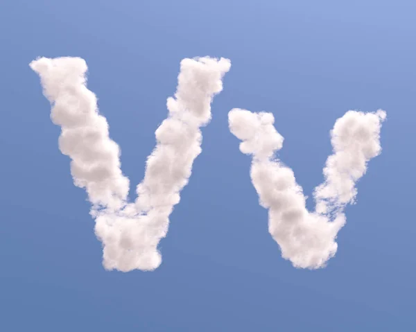 雲の形状 白い背景に分離 — ストック写真