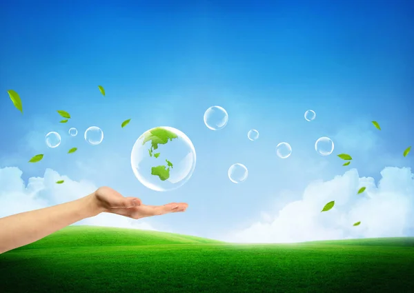 Concept Fresh New Green Earth Stock Image