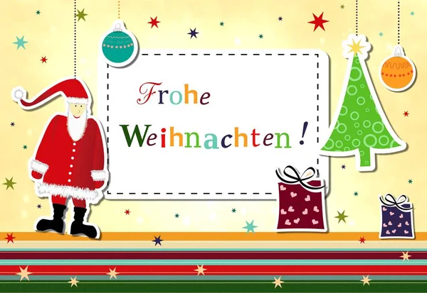 Bunter Hintergrund Für Weihnachten Oder Neujahr Urlaubskarte — Stockfoto