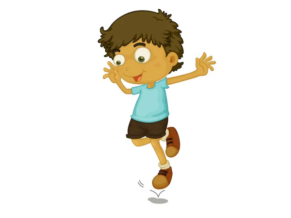 Illustration Child Jumping — Stock Photo, Image