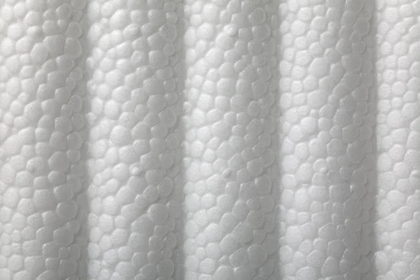 Close White Polystyrene Foam Surface Background — Stock Photo, Image