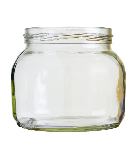 Közelkép Egy Üres Fehér Alapon Elszigetelt Védőüvegről — Stock Fotó
