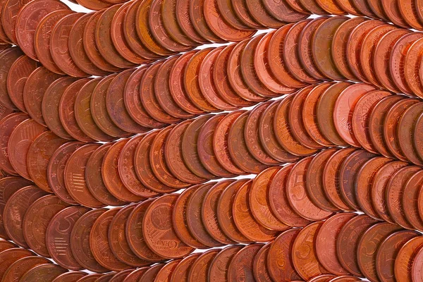 Euromünzen Cent Als Interessanter Hintergrund Studio Sho — Stockfoto