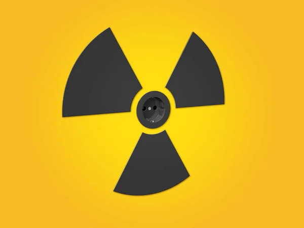 Atomenergia Kimenet Szimbóluma — Stock Fotó