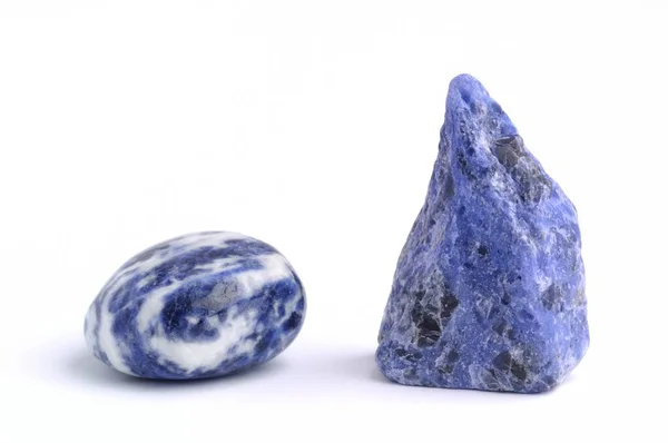 Sodalite Gemma Semipreziosa Utilizzata Nella Medicina Esoterica Alternativa — Foto Stock