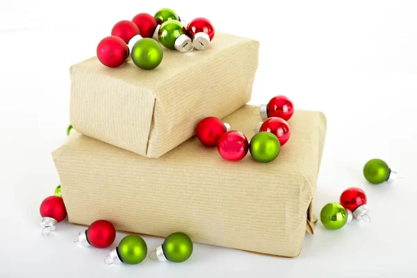 Packing Christmas Gifts — Stock Photo, Image