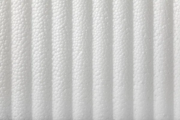 Close White Polystyrene Foam Surface Background — Stock Photo, Image