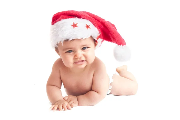 Dziecko Świątecznym Kapeluszu — Zdjęcie stockowe