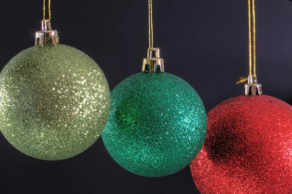 Christmas Balls Hanging Succession — Stock Photo, Image