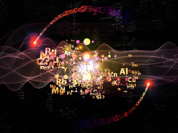 Pozadí Chemie Související Prvky Návrhu Téma Chemie Vědecké Poznání Vzdělání — Stock fotografie