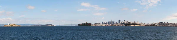 Centrum Van San Francisco Gezien Vanaf Baai Ochtend — Stockfoto