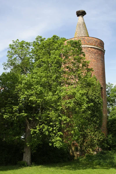 Malowniczy Widok Majestatycznej Średniowiecznej Architektury Zamku — Zdjęcie stockowe