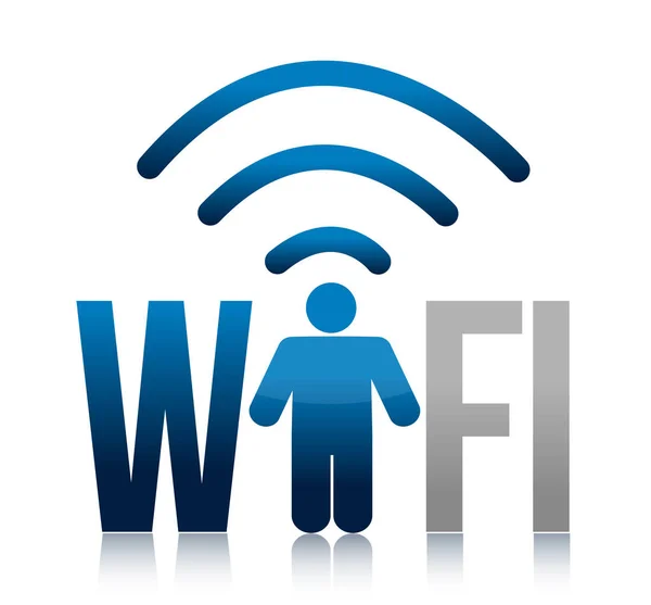 Дизайн Значка Wifi Белом Фоне — стоковое фото