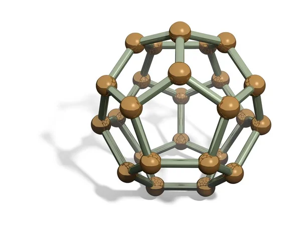 Struttura Molecolare Astratta Atomi Biotecnologie — Foto Stock