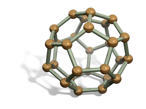 Abstracte Molecuulstructuur Atomen Biotechnologie — Stockfoto