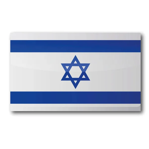 Bandeira Israel Bandeira País — Fotografia de Stock