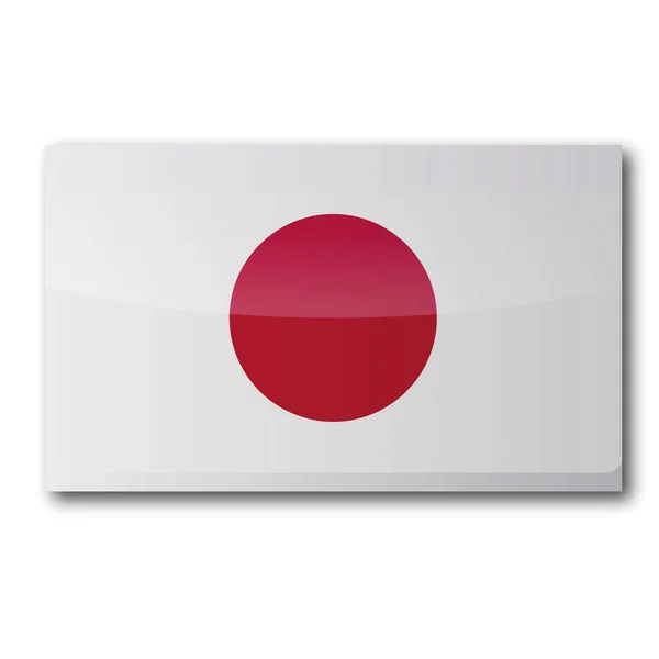 Σημαία Της Ιαπωνίας Σημαία Χώρας — Φωτογραφία Αρχείου
