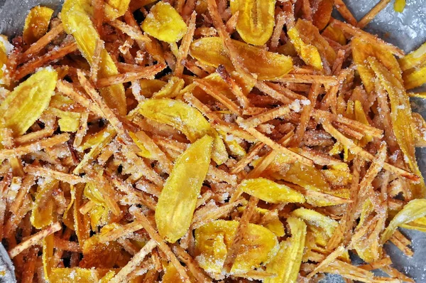 Banano Dulce Frito Taro Snack Thai Food —  Fotos de Stock