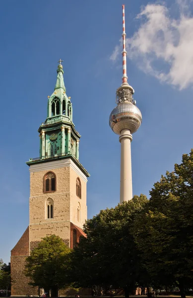 Televisietoren Van Berlijn Duitsland Stock Fotografie Toren Van Berlijn Duitsland — Stockfoto