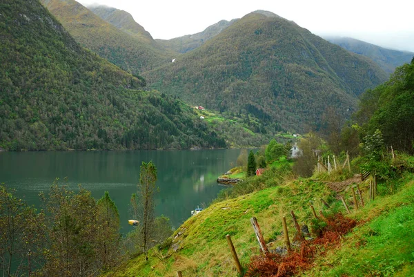 Noruega Sobre Naturaleza Paisaje Fondo —  Fotos de Stock