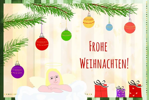 Bunter Hintergrund Für Weihnachten Oder Neujahr Urlaubskarte — Stockfoto