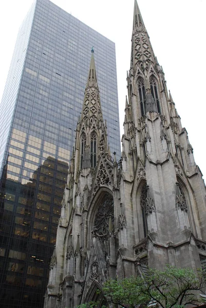 Catedral Neogótica Patick Nueva York Manhattan — Foto de Stock