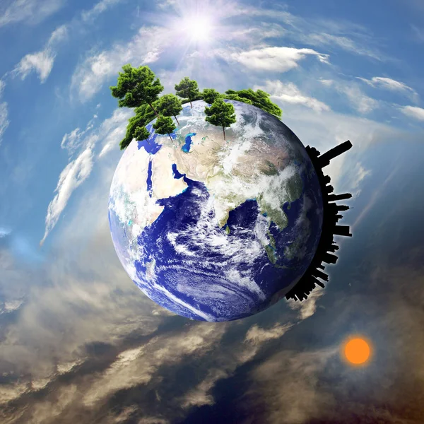 Earth Different Elements Its Surface — Stock Photo, Image