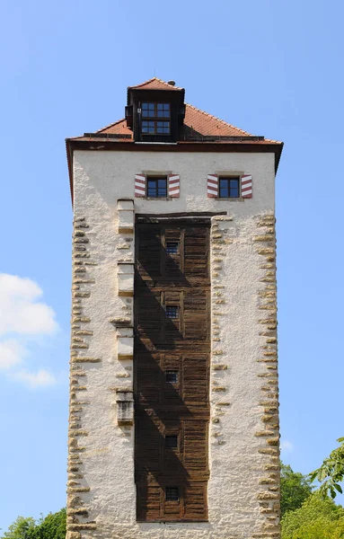 Zbuntowana Wieża Horb Neckar — Zdjęcie stockowe