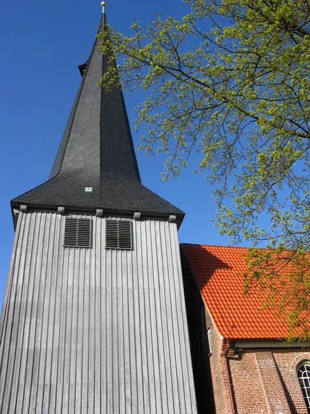 Altes Ziemi Kościół Mikołaja Borstel — Zdjęcie stockowe
