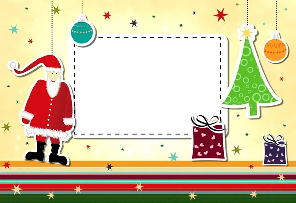 クリスマスや年末年始のカードのためのカラフルな背景 — ストック写真