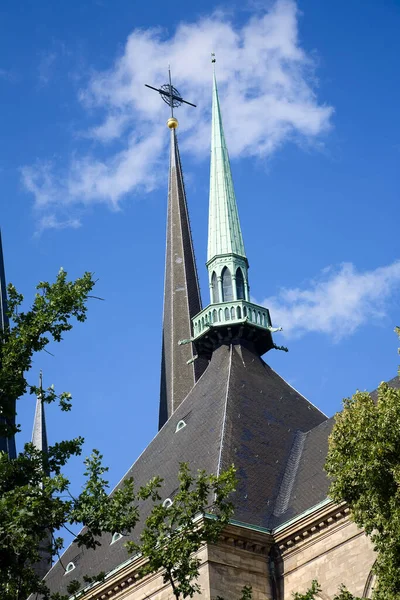 Vista Antigua Iglesia Ciudad Luxemburgo Luxemburgo Verano — Foto de Stock