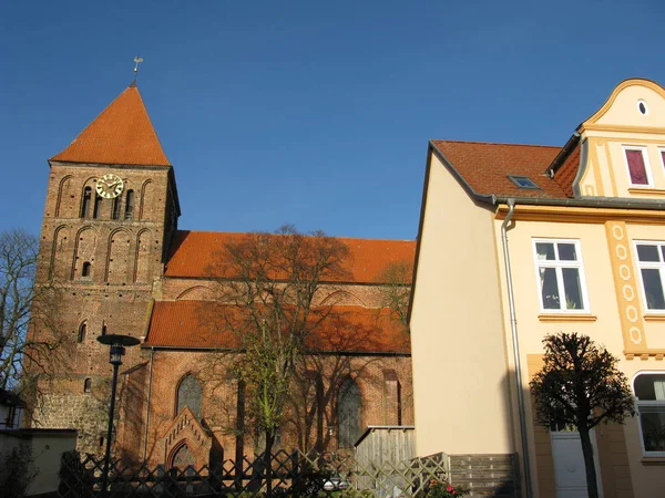 Thomaskirche Nella Città Vecchia Tribsees — Foto Stock