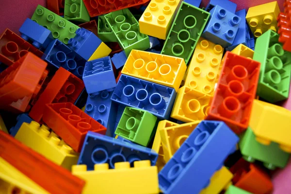 Playing Toy Blocks — Stock Photo, Image