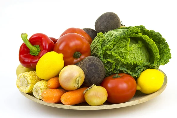 Fresh Vegetables Plate — Stock Photo, Image