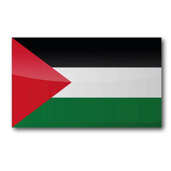 Bandeira Palestina Bandeira País — Fotografia de Stock
