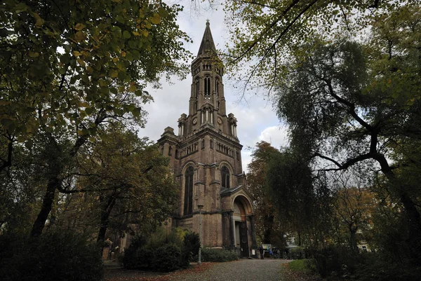 Vista Panoramica Della Vecchia Chiesa — Foto Stock