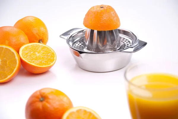 Oranges Freshly Squeezed Juice — Stock Photo, Image