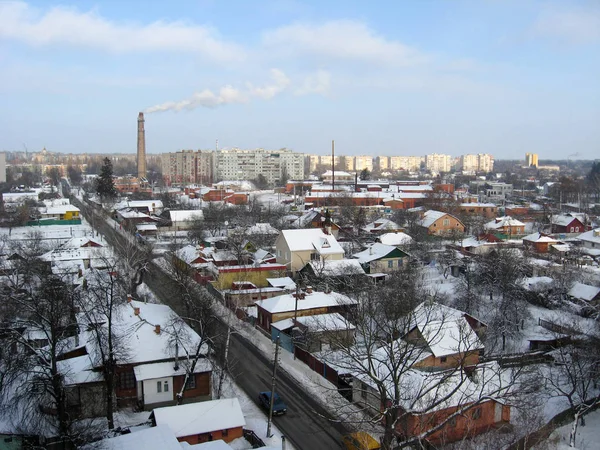 Panorama Der Winterstadt — Stockfoto