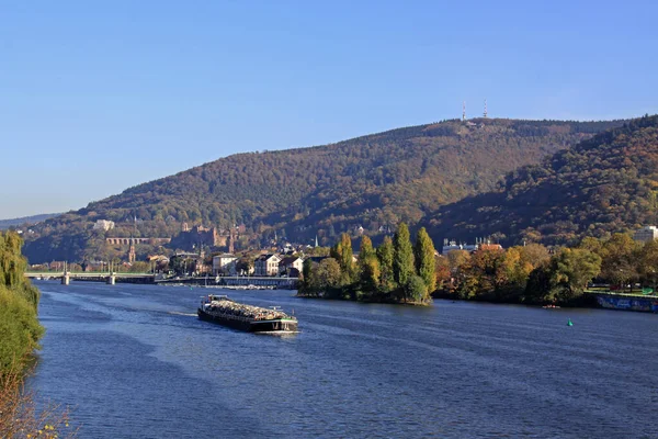 Waste Transport Neckar — Stock Photo, Image