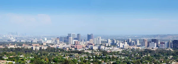 Panorama Del Centro Santa Monica Con Centro Los Ángeles Segundo — Foto de Stock