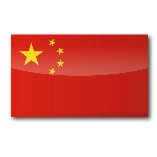 Прапор Китаю Прапор Країни — стокове фото