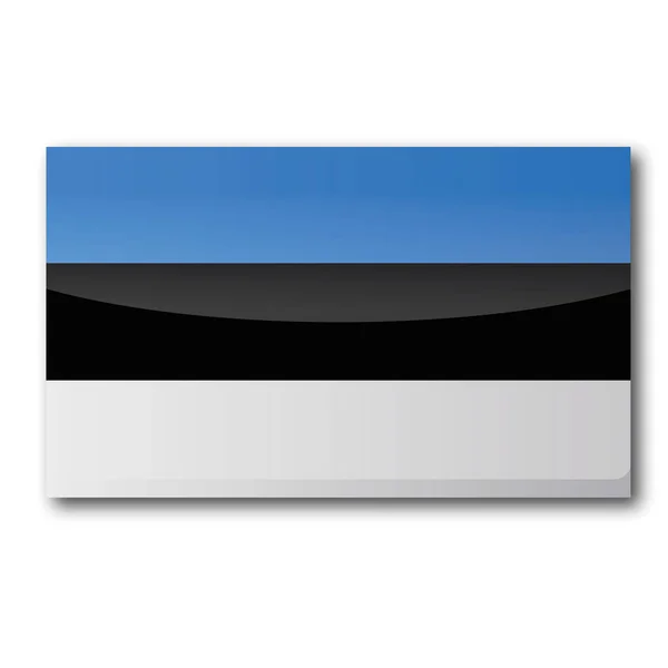 Σημαία Της Εσθονίας Σημαία Χώρας — Φωτογραφία Αρχείου
