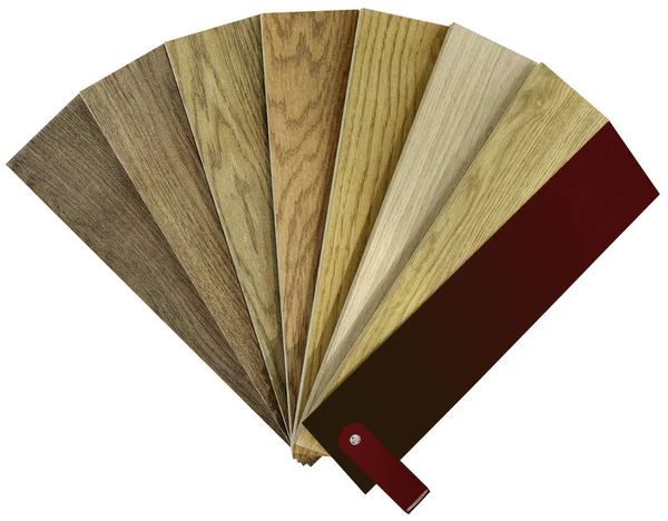 Hardwood Coatings Color Swatch Isolated Clipping Path — Stock Photo, Image