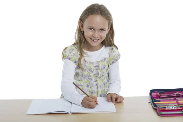 Studente Alla Tua Scrivania — Foto Stock